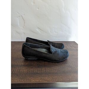 Dansko Olivia Black Calf Hair Slip on Loafer Shoes - Size 39- 8.5/9